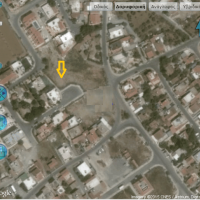 A 781m2 plot for sale in a residential cul de sac located in Pervolia